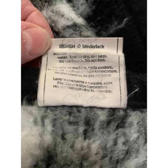 Vintage Sting WWE Biederlack of America Throw 52x56" Blanket Black White - Picture 7 of 8